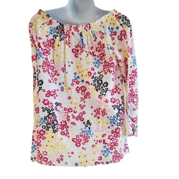 Style & Co Long Sleeve Floral Print Top - Picture 5 of 8